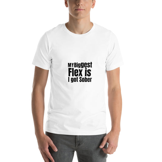 Unisex t-shirt " My biggest Flex ( no arm)"